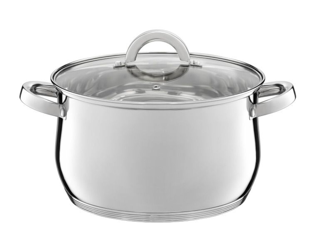 Oala cu capac Berry, Ambition, 22 cm, 4.8 L, inox/sticla temperata - imagine 4